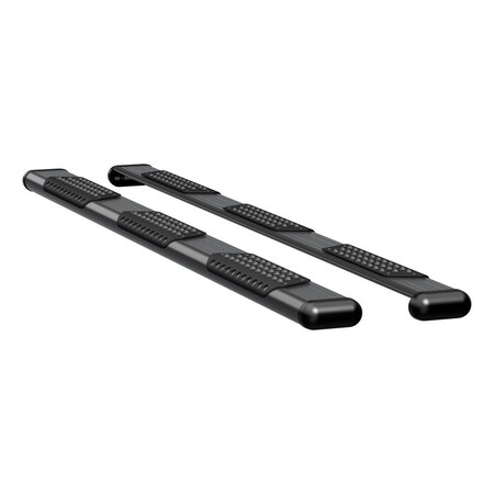 Luverne Truck Equipment O-MEGA II 6IN OVAL STEPS BLACK TEXTURED POWDER COAT 584098-571725